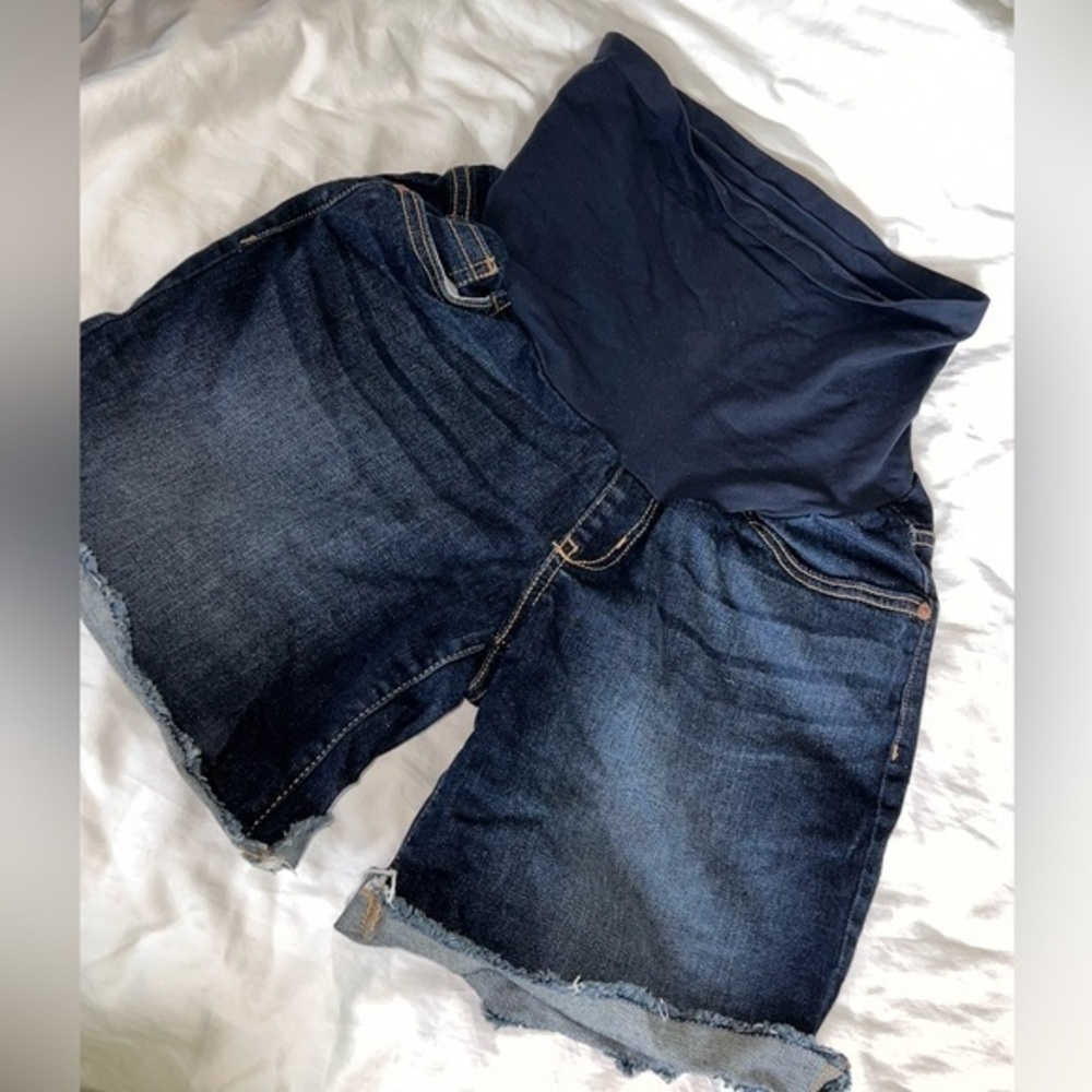 Indigo blue xs maternity shorts postpartum SALE